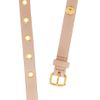 Miu Miu Studded Leather Skinny Belt in Pink (blush) - Lyst