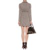 Miu Miu Wool Coat with Embellished Collar in Gray (ebano) - Lyst