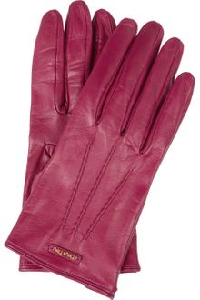 Miu Miu Leather Gloves - Lyst