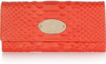 Mulberry Snake Effect Leather Continental Wallet - Lyst