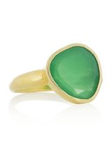 Pippa Small 18karat Gold Chrysophase Ring