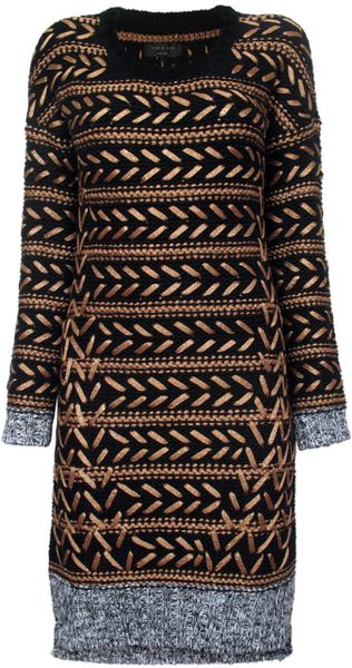 Rag & Bone Lisbeth Dress in Brown (copper) - Lyst