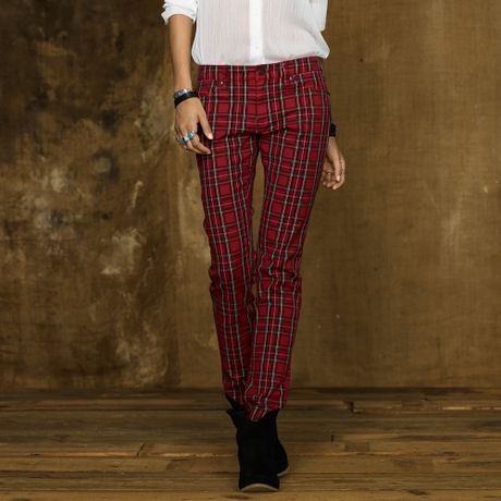 plaid ralph lauren pants