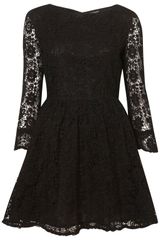 Topshop Crochet Lace Flippy Dress