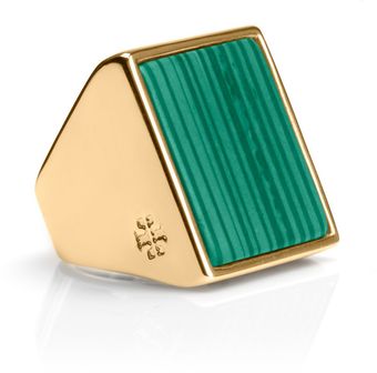 Tory Burch Flat Stone Ring - Lyst