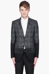 Alexander McQueen  Plaid Wool Flannel Jacket