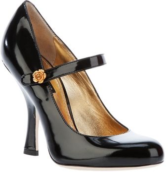 Dolce & Gabbana Strap Front High Heels - Lyst