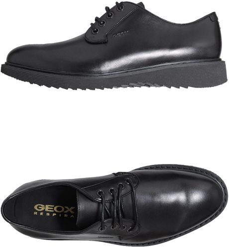 Geox Laceup Shoes in Black for Men