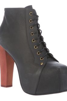 Jeffrey Campbell Lace Up Leather Platform Boot - Lyst