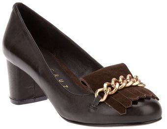 Lola Cruz Fringed Leather Pump - Lyst
