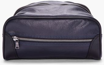 Neil Barrett Leather Wash Bag - Lyst