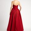 Notte By Marchesa Silk Taffeta Gown in Red - Lyst