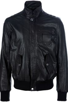 Pierre Balmain Classic Leather Jacket - Lyst