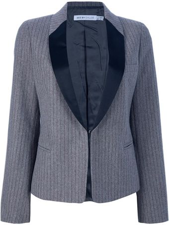 See By Chloé Pinstripe Wool Blazer - Lyst