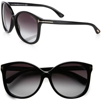 Tom Ford Alicia Round Acetate Sunglasses - Lyst