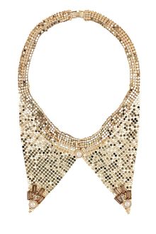Topshop Chainmail Peter Pan Collar - Lyst