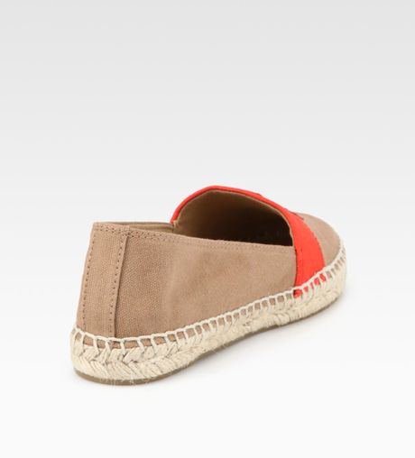tory burch weston flat espadrille canvas