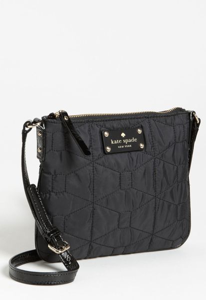 Kate Spade Signature Spade Quilted Tenley Crossbody Bag in Black | Lyst