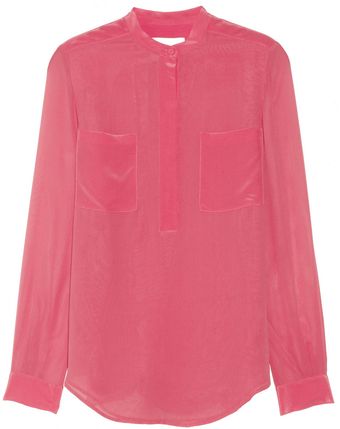3.1 Phillip Lim Silk Chiffon Blouse - Lyst