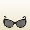 Gucci Womens Large Rectangle Sunglasses in Black - Lyst