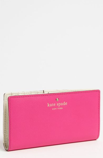 kate spade mikas pond wallet in pink kate spade mikas pond wallet in pink