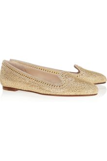 Valentino Embellished Leather Loafers - Lyst
