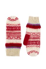 Asos Lambswool Mix Fairisle Mittens