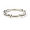 Michael Kors Buckled Bangle Set in Silver (silver/clear) - Lyst