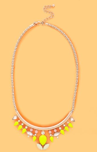 Nasty Gal Neon Stone Necklace - Lyst