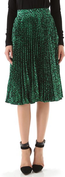 Tucker Pleated Skirt - Lyst