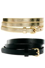 Asos 2 Pack Skinny Waist Belt