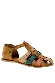 Asos Asos Fix Leather Woven Flat Shoes - Lyst