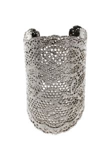 Aurelie Bidermann Handmade Menator Cuff in 18karat Yellow Golddipped Vintage Lace - Lyst