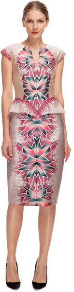 Bibhu Mohapatra Coral Morph Print Day Dress - Lyst