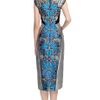 Bibhu Mohapatra Steel Morph Print Day Dress in Blue (steel) - Lyst