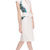 Bibhu Mohapatra White Carbon Day Dress in White (white/cobalt) - Lyst