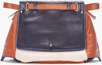 Jérôme Dreyfuss Tan Fauxsnakeskin Leather Johan Bag - Lyst