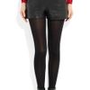 Theyskens' Theory Paluccia Norinto Leather Shorts in Black - Lyst