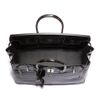 Vintage Hermès From Heritage Auctions 35cm Graphite Shiny Porosus Crocodile Birkin in Black (graphite) - Lyst