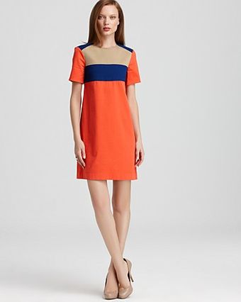 10 Crosby by Derek Lam  Short Sleeve Crewneck Dress - Lyst
