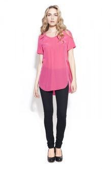 3.1 Phillip Lim Overlap Seam Tee - Lyst