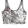 Clover Canyon How High Crop Top in Silver (black/white) - Lyst