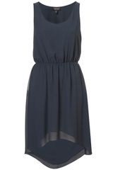 Topshop Chiffon Dip Hem Dress
