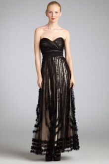 Alberto Makali  Strapless Sweetheart Tulle Gown - Lyst