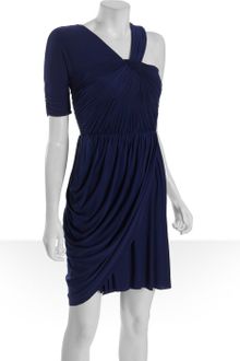 BCBGMAXAZRIA Blue Depth Jersey Christina Asymmetrical Dress - Lyst