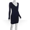 Bcbgmaxazria Pacific Blue Jersey Terry Vneck Dress in Blue (pacific blue) - Lyst