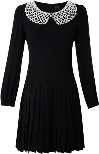 Cutie Pearl Collar Dress - Lyst