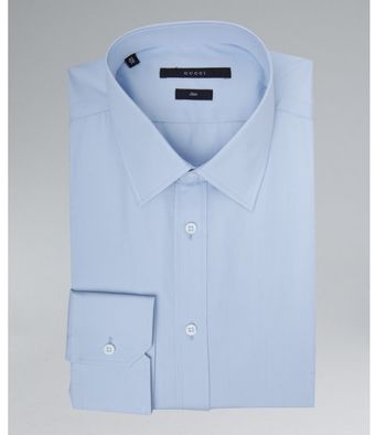 Gucci  Cotton Slim Fit Dress Shirt - Lyst
