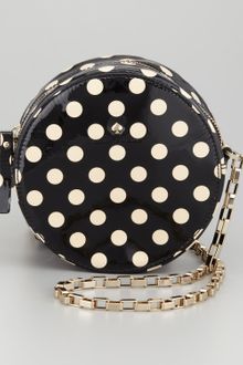Kate Spade Normandy Park Dot Round Bag Blackbeige - Lyst