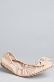 Miu Miu  Patent Leather Rose Bow Ballet Flats - Lyst